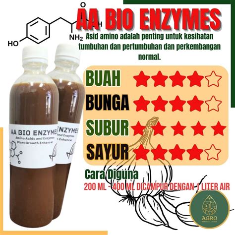 Organic Booster Vitamin Air Baja Ut Daun Bunga Pokok Anak Pokok Tanaman