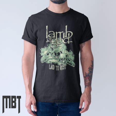 Lamb of God Band T-Shirt, Lamb of God Laid To Rest Artwork Tee-Shirt ...