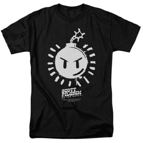 Scott Pilgrim Vs The World Sex Bob Omb Logo T Shirt Mens Licensed