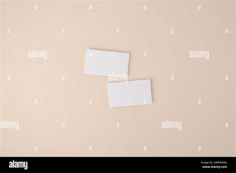 Business Card Mockup 3 5x2 Inch Card Mockup Minimal Styled Stock