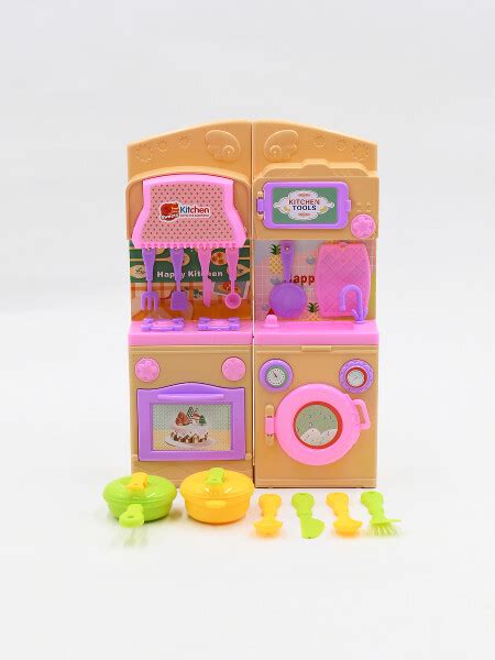 COCINA SET MUÑECA CON ACCESORIOS ROSADO Guapa