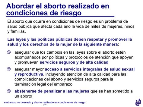 Embarazo No Deseado Y Aborto En Condiciones De Riesgos Ppt