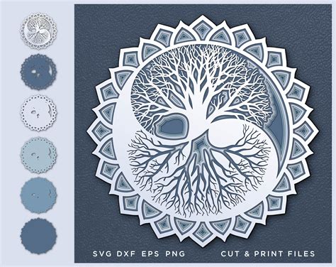 Yin Yang Tree Of Life Tree Of Life Svg Tree Cut File Svg Etsy