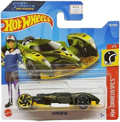 Hot Wheels Hyperfin HW Daredevils 1 5 HCT58 Short Card Fast Furious Spy Racers