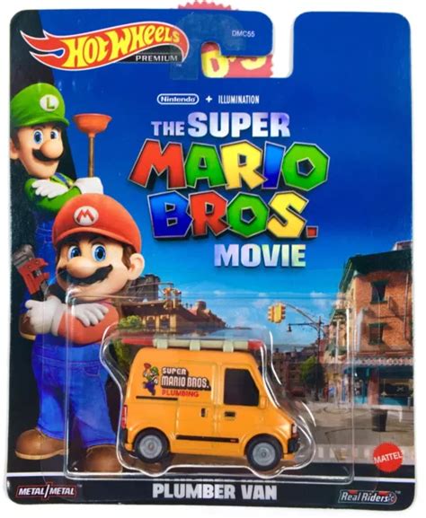 Hot Wheels Premium The Super Mario Bros Movie Luigi Plumber Van Con