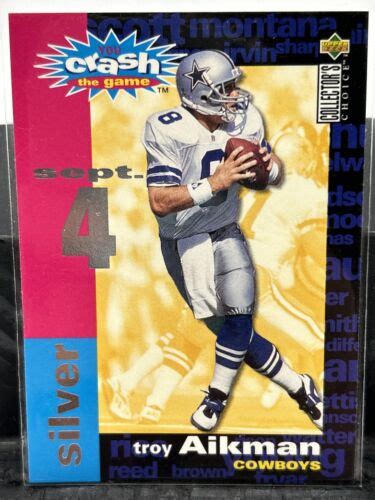 Upper Deck Collectors Choice Troy Aikman C Sept Silver Crash