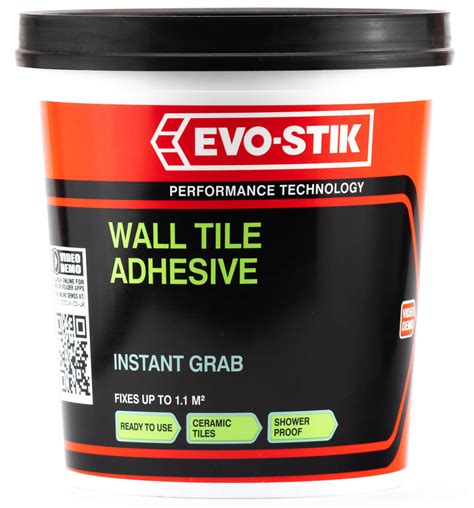 1 X Evo Stik Instant Grab Wall Tile Adhesive Ready Mixed Economy 1l 416611 New Ebay