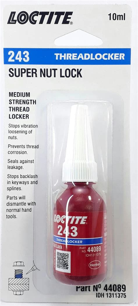 Loctite Thread Locker 243 10ml Part No 44089 Lazada PH