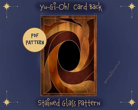 yu gi  card  stained glass pattern etsy