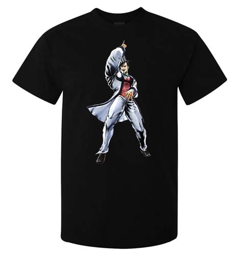 T Shirt Fashion Jojos Bizzare Adventure Character Baron Zeppeli Mens T