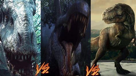 Indominus Rex Vs T Rex Vs Spinosaurus My Thoughts Youtube