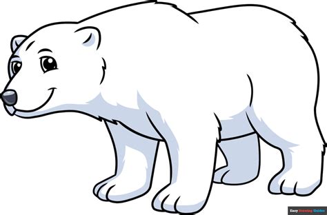 How To Draw A Cute Polar Bear