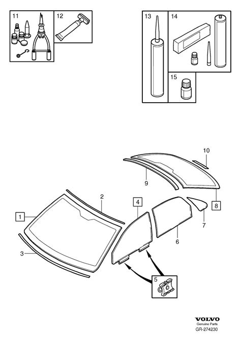 Volvo S80 Trim moulding, upper - 8620350 | Volvo Parts Webstore, Oak ...