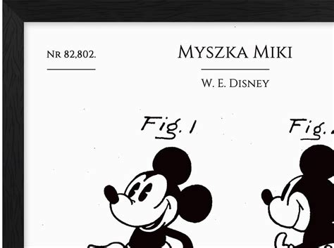 IWALL Studio Myszka Miki Walt Disney 02 Patent Z 1930 R