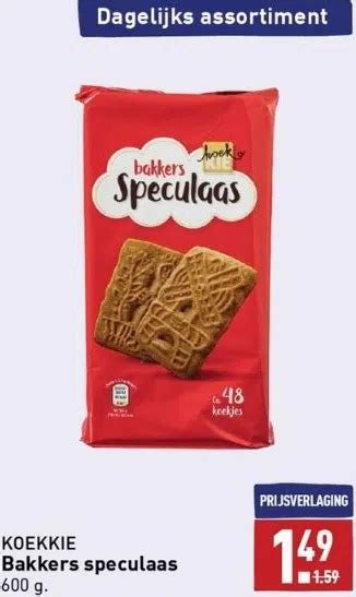 Koekkie Bakkers Speculaas Aanbieding Bij Aldi