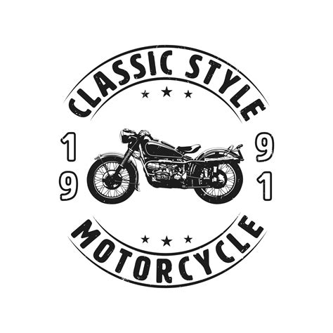 Vintage Motorcycle T Shirt Design 36355882 Vector Art At Vecteezy