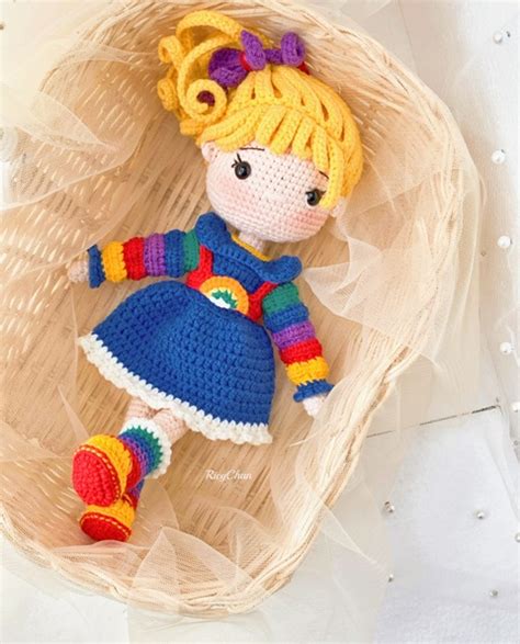 Rainbow Brite Doll Crochet Colorful Crochet Doll Pattern RicyChan S