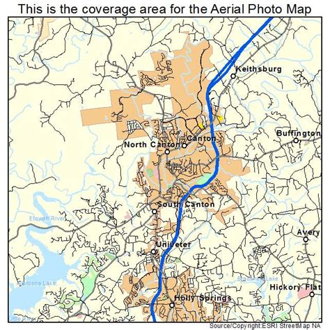 Aerial Photography Map of Canton, GA Georgia