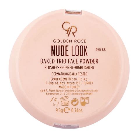 Order Golden Rose Nude Look Baked Trio Face Powder Blusher Bronzer