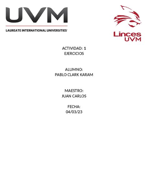 A1 Ejercicios Metrologia ACTIVIDAD 1 EJERCICIOS ALUMNO PABLO CLARK