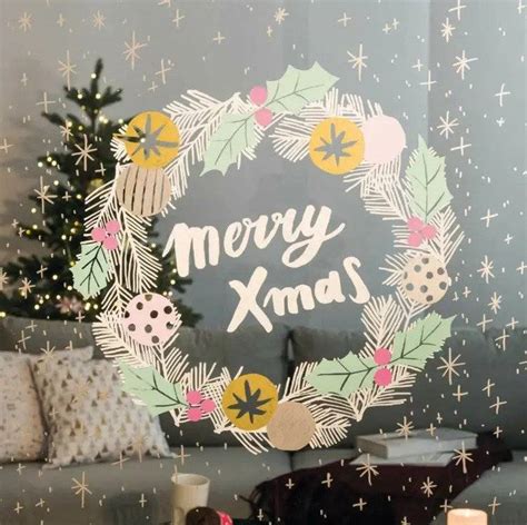 Christmas window painting ideas with chalk markers: free templates and ...