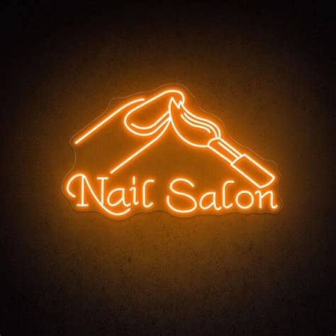 Nail Salon Neon Led Tabela Neuneon