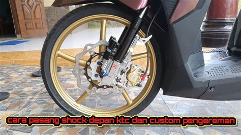 Cara Pasang Shock Depan Ktc Kytaco Vario Youtube