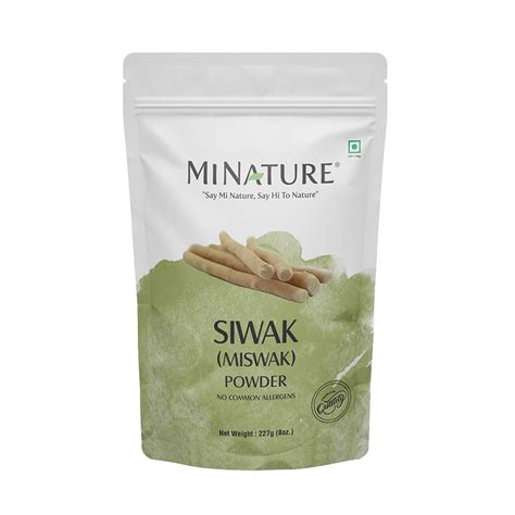 Miswak Siwak Powder By YPF5 Mi Nature Salvarado Persica 227g 8 Oz