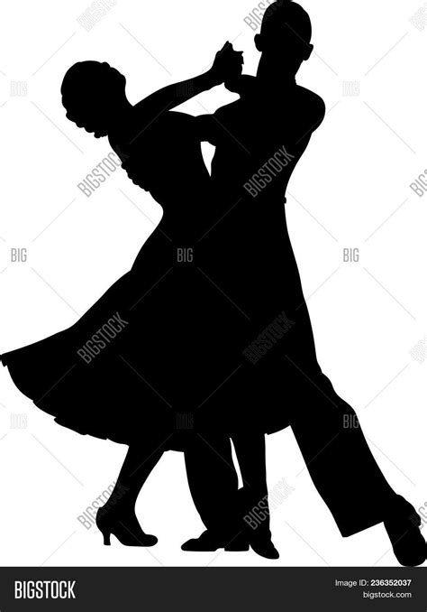 Couple Dancers Black Vector & Photo (Free Trial) | Bigstock