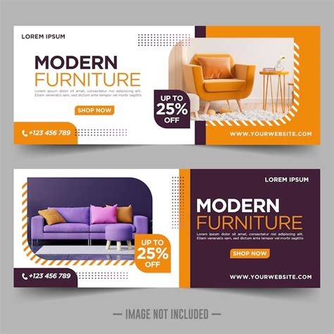 Premium Vector Furniture Sale Banner Design Template