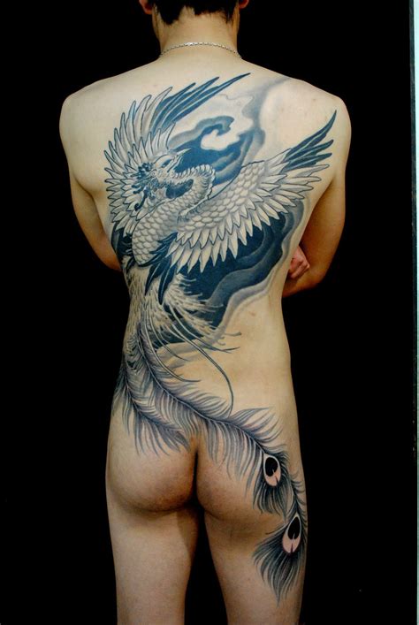 Kyoto Pheonix Gakkin Tattoo Free Hand Work By Gakkin Kyot Flickr