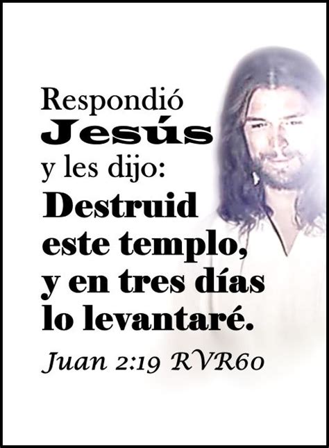 Juan Respondi Jes S Y Les Dijo Destruid Este Templo Y En Tres