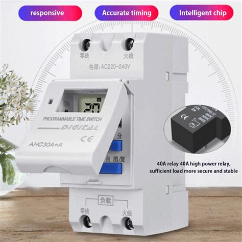 New Type Din Rail Wire Weekly Days Programmable Digital Time Switch