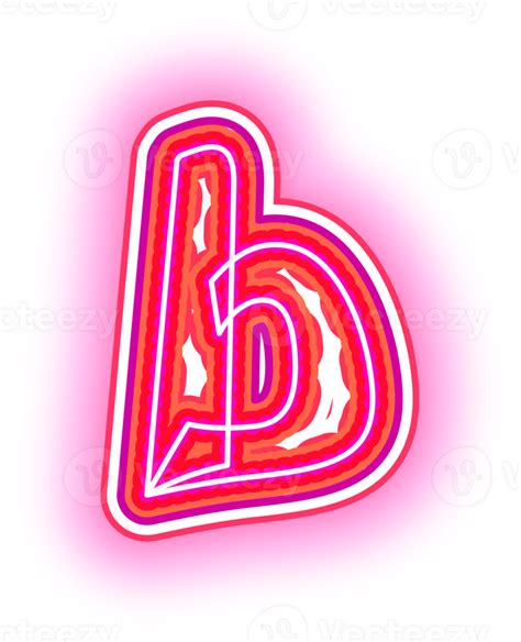 Neon Pink Alphabet Letters 33554076 PNG