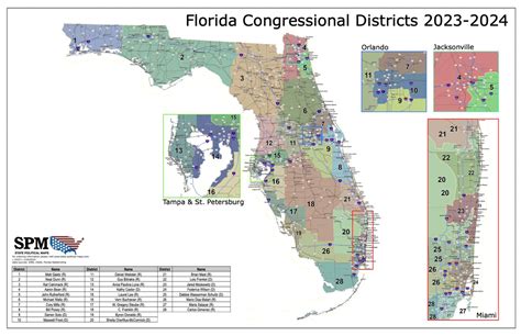 Florida Political and State Legislative Wall Maps – State Political Maps