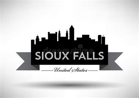 Vector Graphic Design of Sioux Falls City Skyline Stock Vector ...