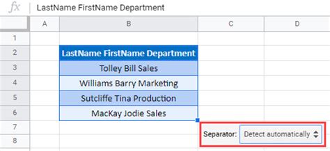 Cómo dividir cadenas de texto por espacio coma y más hojas de Excel y