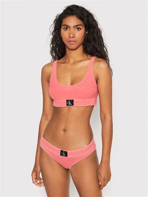 Calvin Klein Swimwear Bikini Oberteil Authentic KW0KW01753 Rosa Modivo De