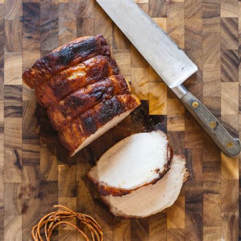 Toaster Oven Maple Brown Sugar Glazed Roast Pork Loin Americas Test Kitchen Recipe