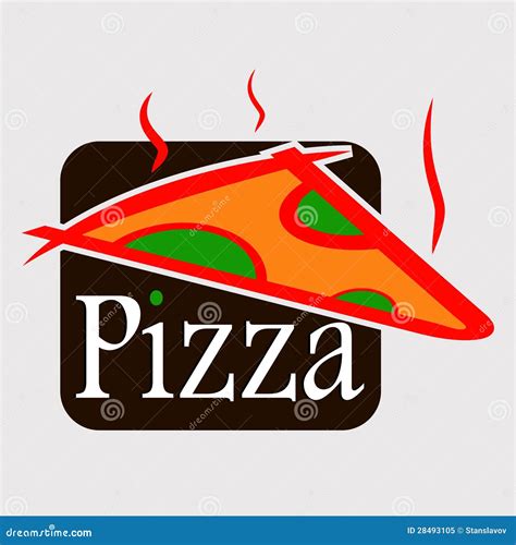 Pizza Logo Set Emblems Or Restaurant Menu Pizzeria Cafe Vector