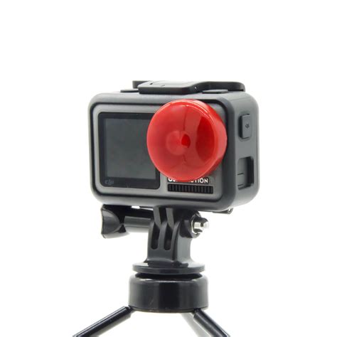 New 1 Piece Silicone Protective Lens Cover Black Red For Dji Osmo Action Fpv Camera Chile Shop