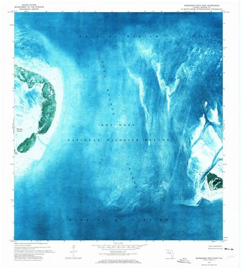 1971 Marquesas Keys East, FL - Florida - USGS Topographic Map | Topographic map, Marquesas ...