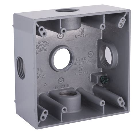 Raco 5342 0 Two Gang Weatherproof Box 5 34 Outlets Springfield