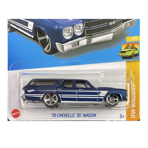 Carrinho Miniatura Hot Wheels 70 Chevelle Ss Wagon Hw Wagons 1 5 Escala 1 64 Submarino
