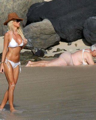 Victoria Silvstedt Exposing Her Nice Body In White Bikini On Beach Porn Pictures Xxx Photos