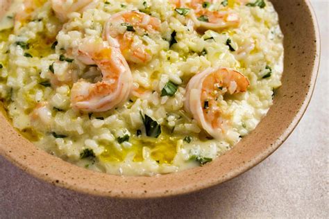 Lemon And Shrimp Risotto With Fresh Basil Recipe Shrimp Risotto