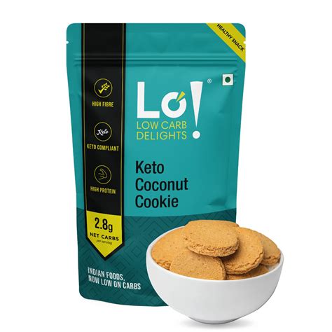 Lo Foods Keto Coconut Cookies 200g Stevia Sweetened Sugar Free Keto Cookies Authentic