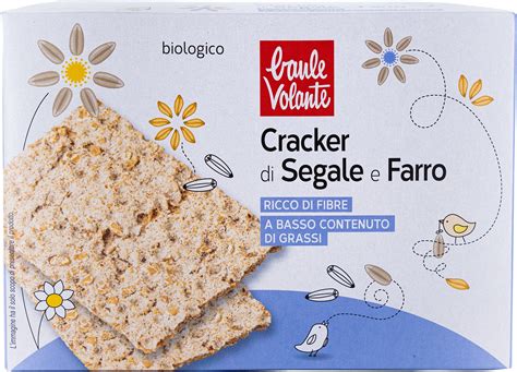 Cracker Di Segale E Farro Linea Benessere BAULE VOLANTE Agricoltura