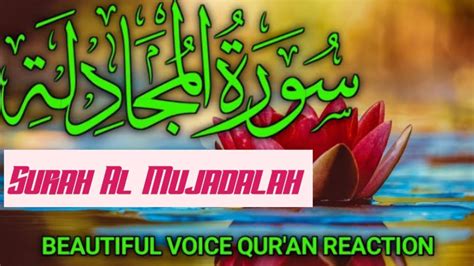 Surah Al Mujadilah (58).سورة المجادله. #quranrecitation - YouTube