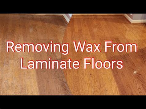 Removing Wax From Laminate Floors Youtube